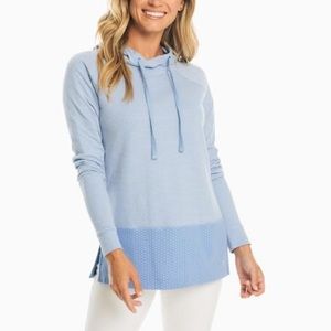 Southern Tide Cadie Striped Tunic Hoodie Small NWT